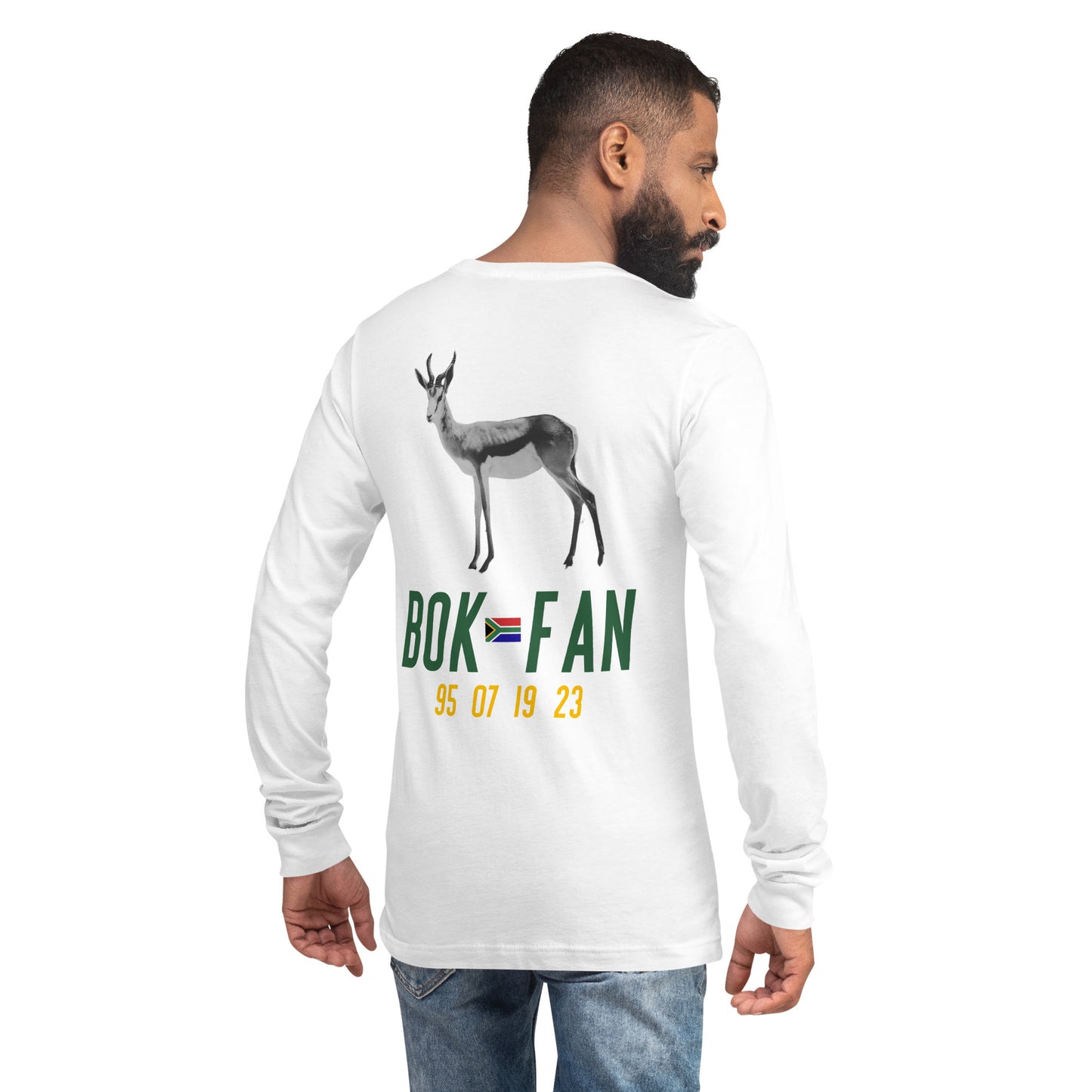 Bok Fans Abroad Long Sleeve White Tee Unisex