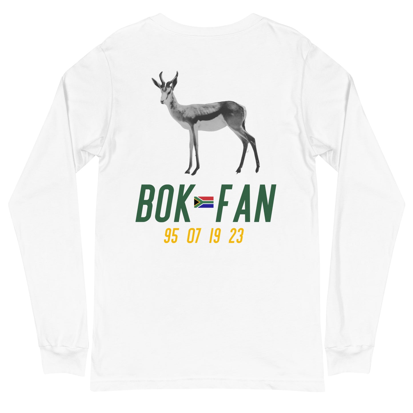 Bok Fans Abroad Long Sleeve White Tee Unisex