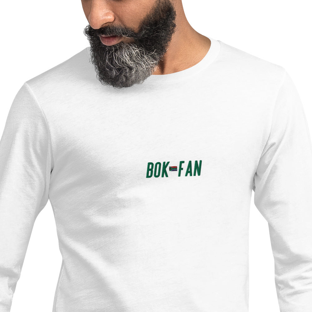 Bok Fans Abroad Long Sleeve White Tee Unisex